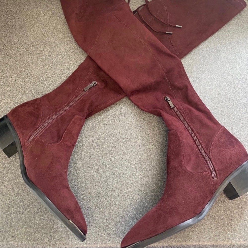 Marc Fisher Burgundy Boots